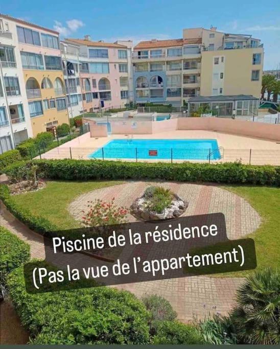 Superbe Appartement 6 Personnes Avec Piscine Secteur Richelieu, A 400M De La Plage Et A 650M Du Centre Port Agde Luaran gambar
